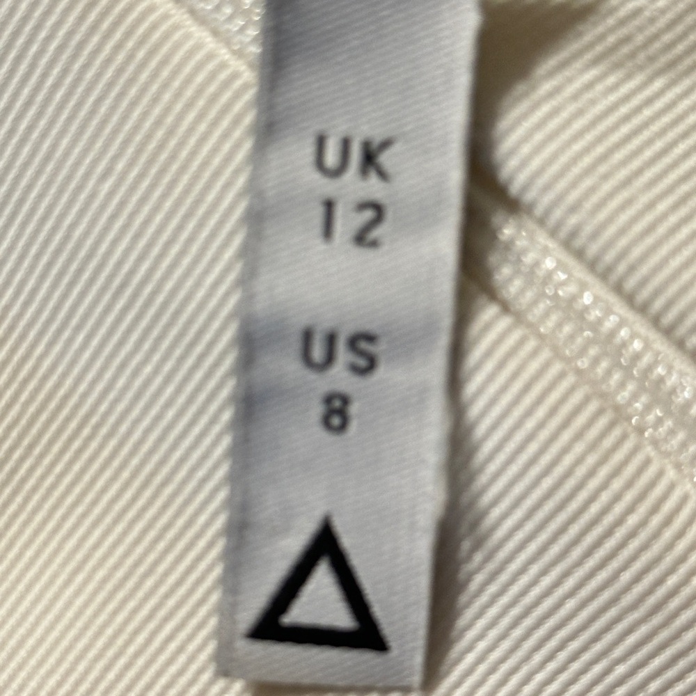 AQ/AQ Belle Mini White Long Sleeve Dress – Size US 8 / UK 12 - Picture 11 of 12